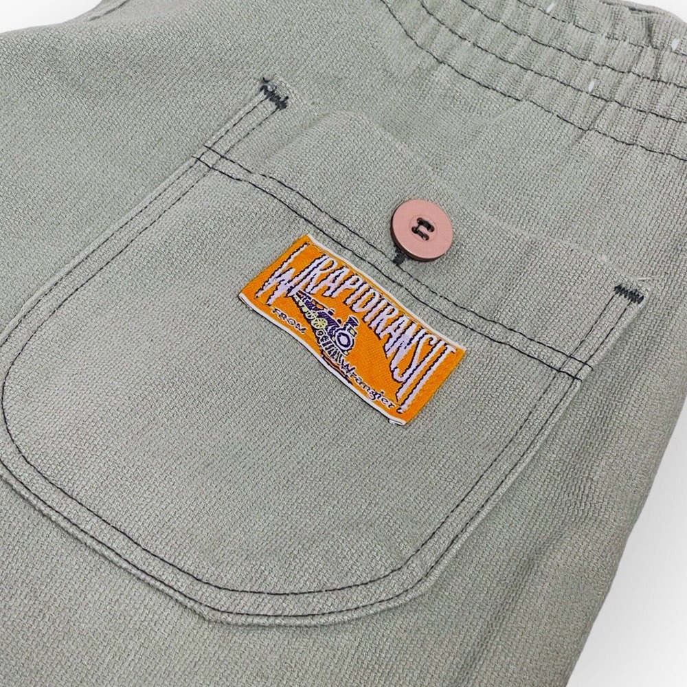 70s Wrangler Wrapid Transit Corduroy Bell Bottom Pants Flare 32 x 30 Grey Blue - Picture 2 of 8